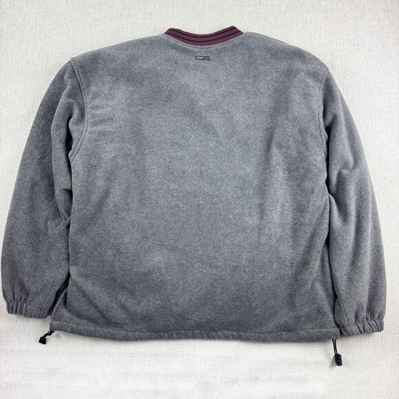 VTG Montana University Men's Cable Sportswear Side Zip Lined Fleece Pullover - Picture 8 of 16